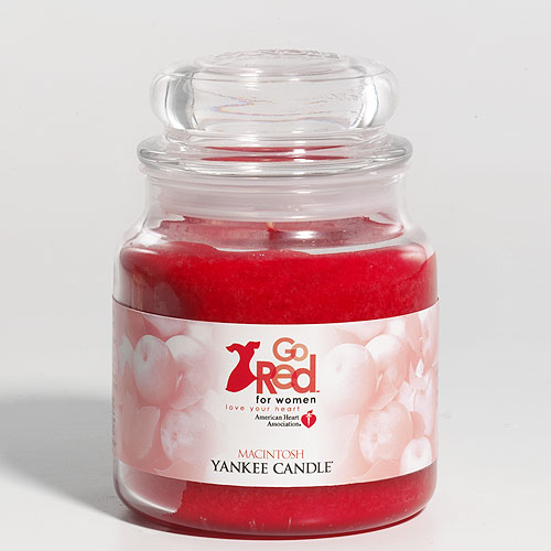 American Heart Association Go Red for Women Candle *retired