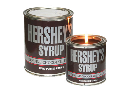 Hershey's Syrup Half Pint Tin Candle